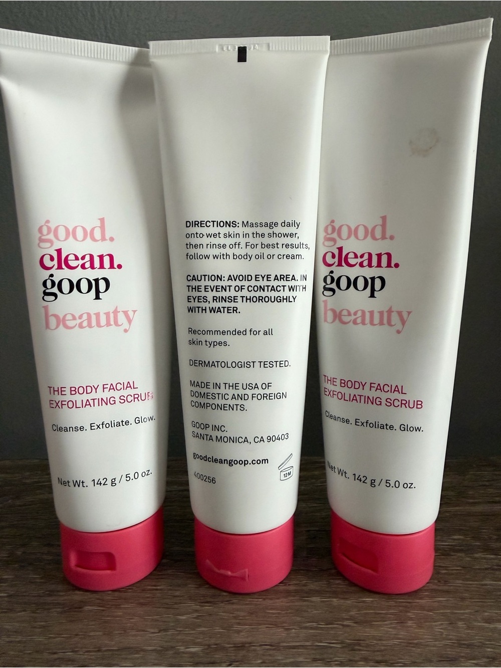 goop beauty The Body Facial Exfoliating Scrub —set of 3